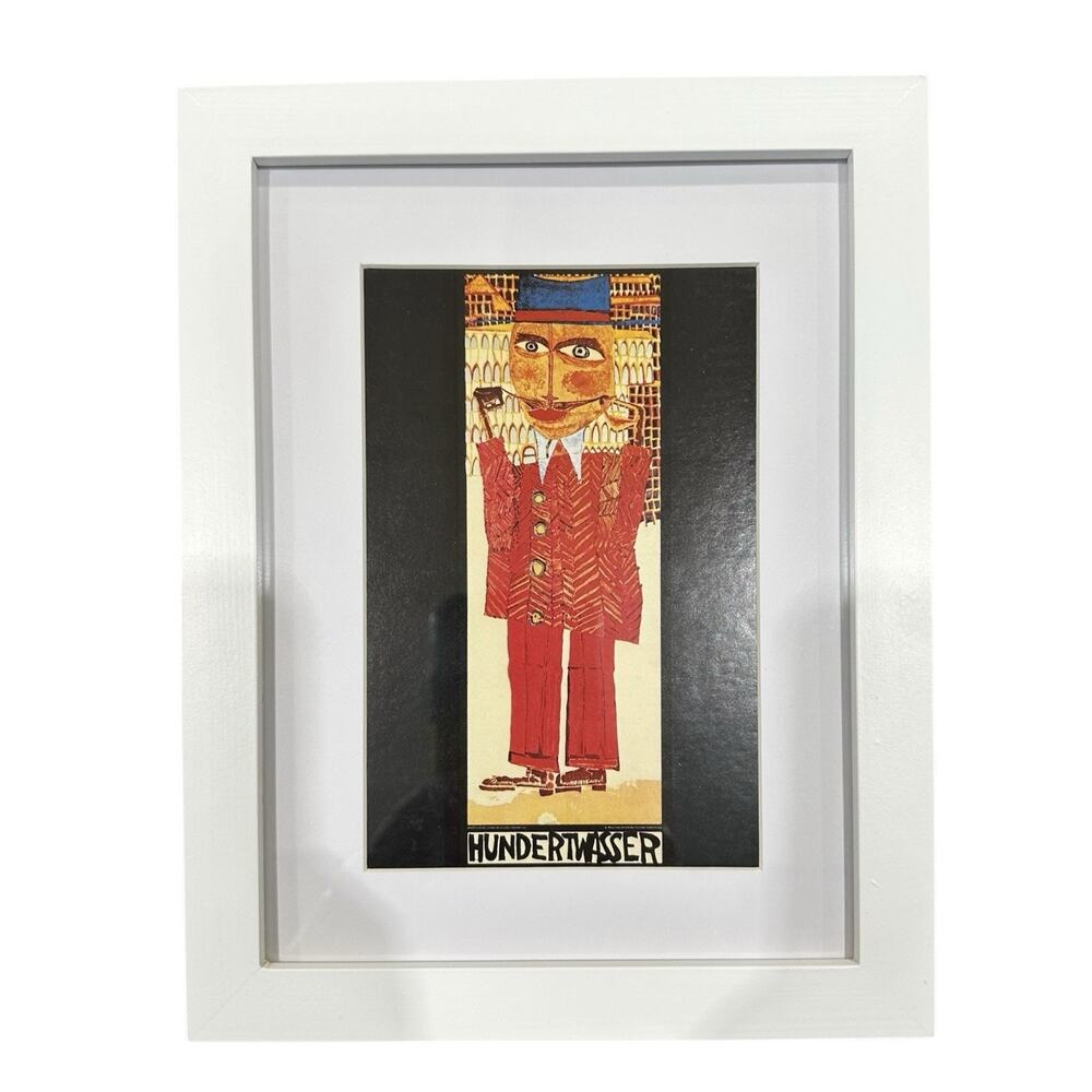 Vintage F. Hundertwasser (1928-2000) “European” Original Foil‎ Litho Postcard
